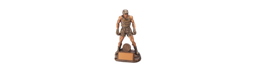 ULTIMATE BOXING FIGURE RESIN TROPHY - 4 SIZES - 20.5CM - 26.5CM